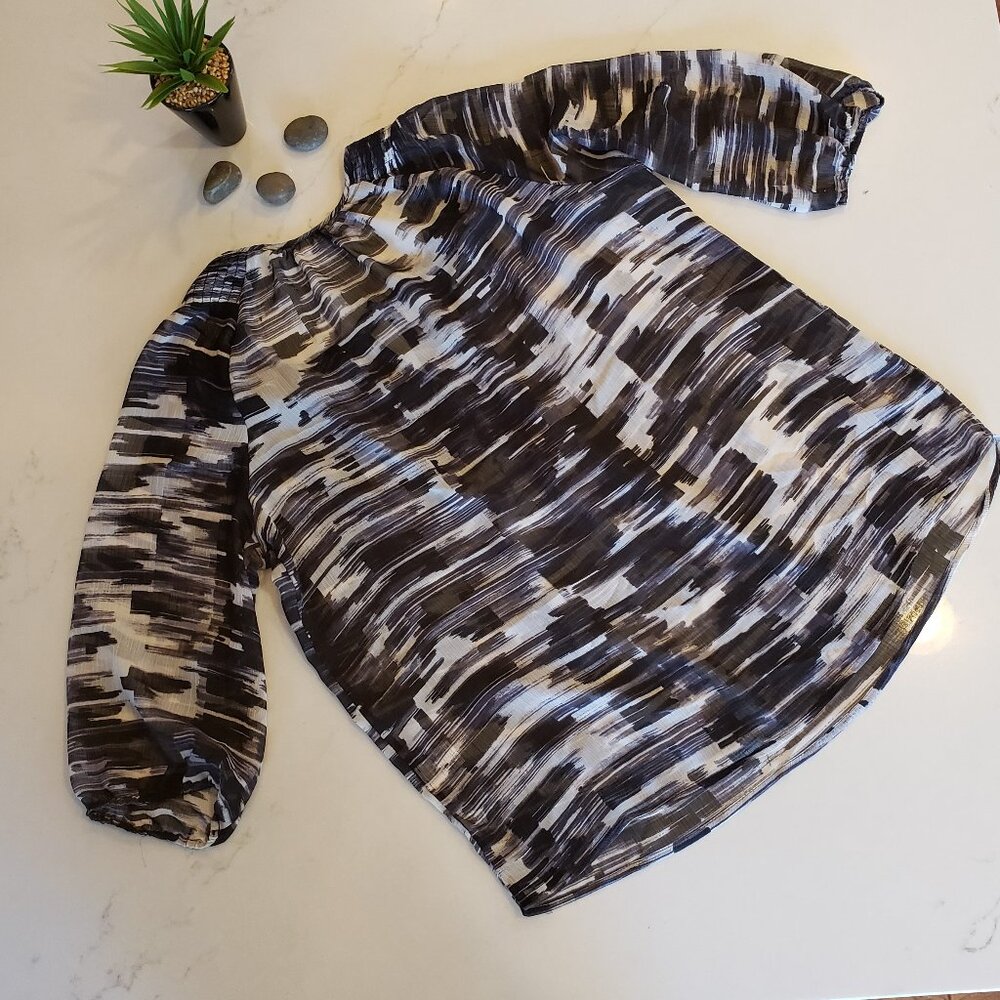 Black and White blouse